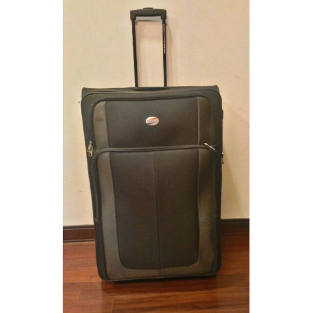 【AT 美國旅行者】American tourister28吋 軟殼二輪行李箱(黑/灰色)