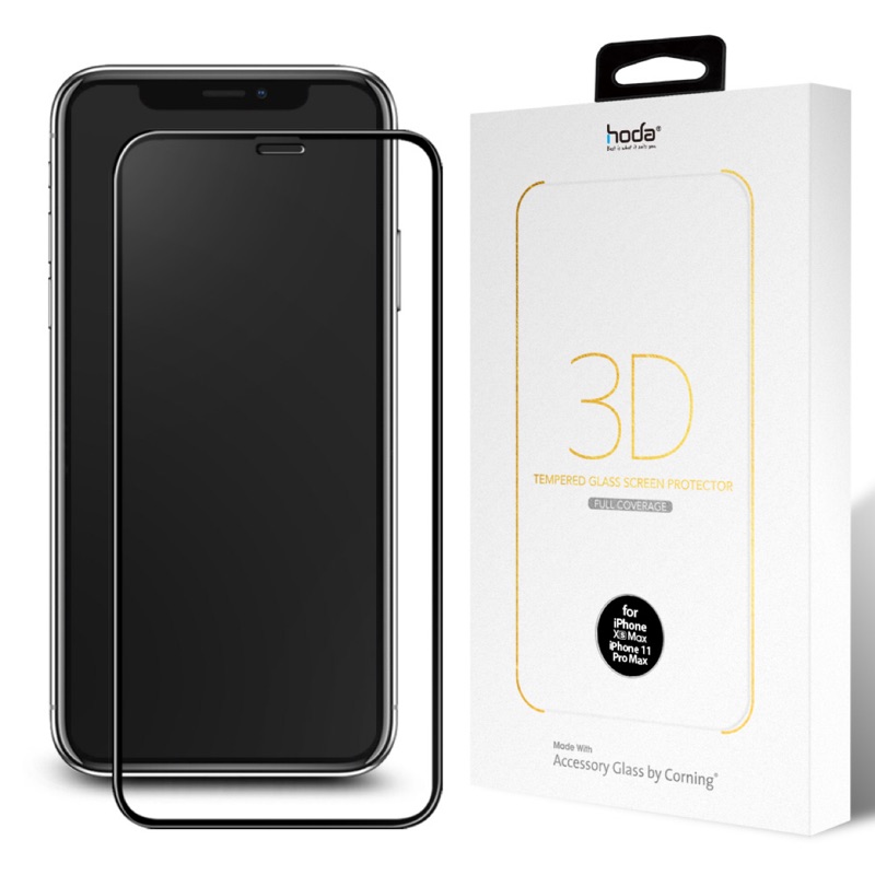hoda iPhone 11 Pro Max / Xs Max 美國康寧授權 3D隱形滿版玻璃保護貼