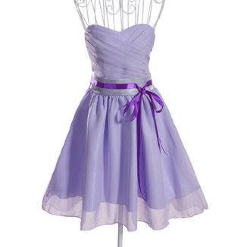 全新/粉紫色/標準尺寸/現貨伴娘禮服