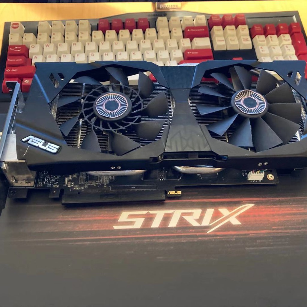 華碩 ASUS STRIX GTX970-DC2OC-4GD5 性能1060ti 1060s 2060 電腦顯卡