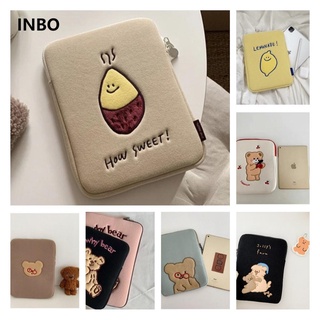 【Inbo-盈寳】現貨韓國ins小眾設計Secondmorning烤紅薯 檸檬刺繡iPad平板包 筆記本電腦內膽包收納包