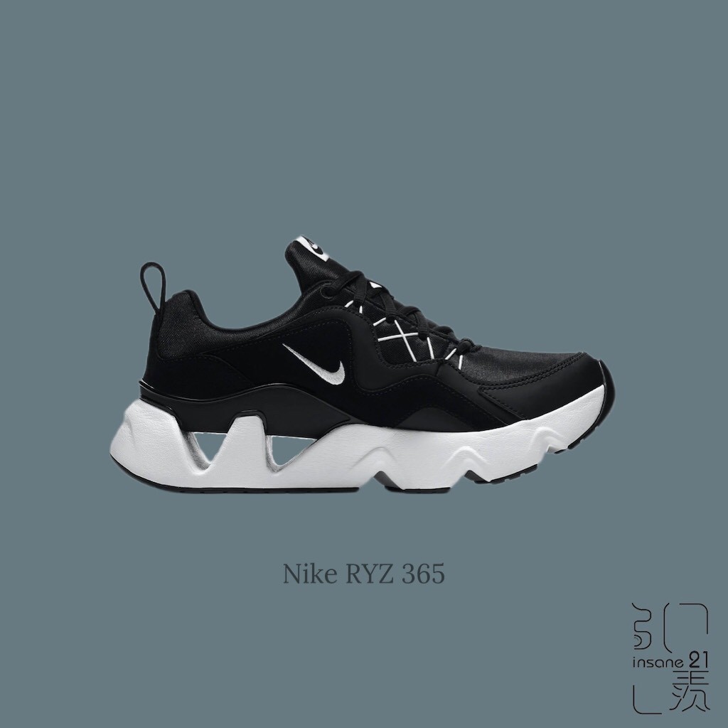 NIKE NSW RYZ 365 孫芸芸著用 黑白 增高 老爹鞋 BQ4153-003【Insane-21】