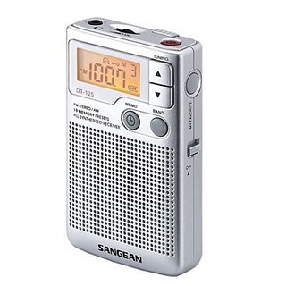（公司貨-保固一年）山進收音機SANGEAN 調頻 / 調幅二波段 數位式口袋型收音機(DT-125)