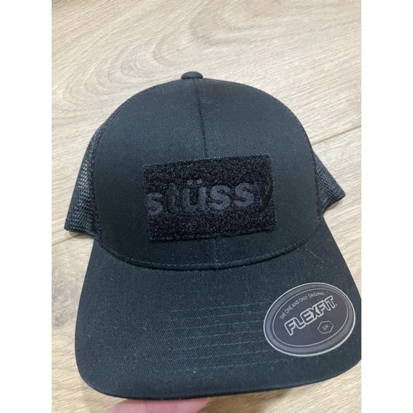 STUSSY LOGO FLEXFIT HAT 魔鬼粘LOGO老帽 全封帽美式 STREET WEAR VINTAGE