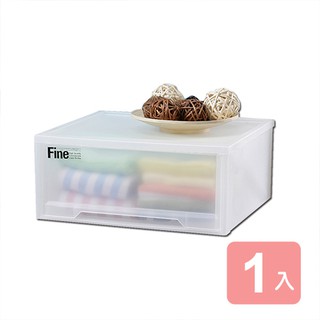 《真心良品》簡約白宮抽屜式整理箱(43L)1入 LF0085 KEYWAY 開發票