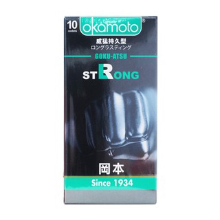 日本 okamoto 岡本 衛生套(STRONG威猛持久型)10入【小三美日】保險套 D771575