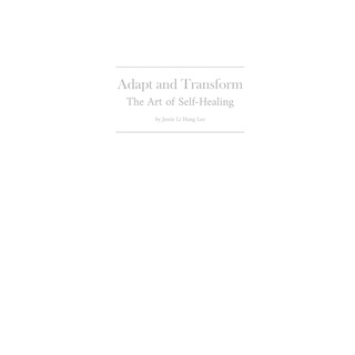 Adapt and Transform ~ The Art of Self-Healing/9786267056547
