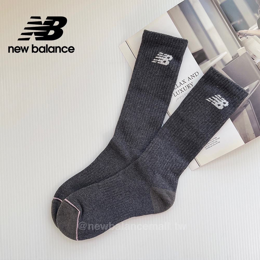 【New Balance】NB中長襪_中性_黑色_LAS23261CBK