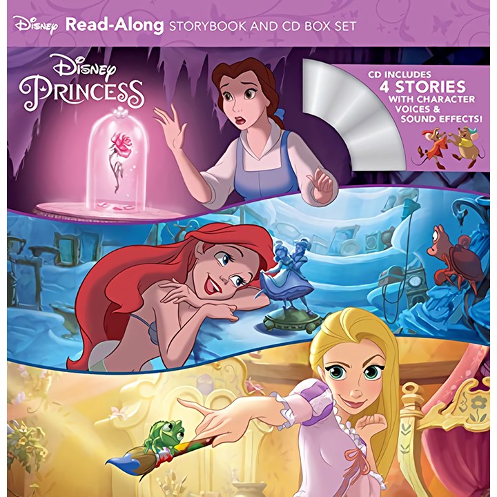 Disney Princess   迪士尼精選童話故事-公主系列 (4冊合售有聲書)