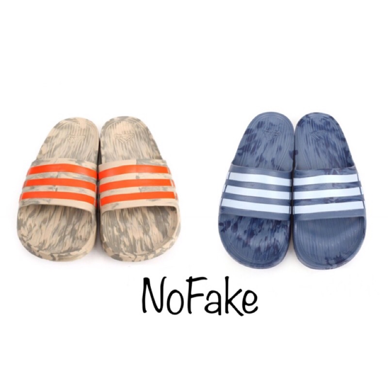 【NoFake】Adidas Duramo Slide 防水拖鞋  運動拖鞋 卡其橘-CQ0137 潑漆藍-CQ0136