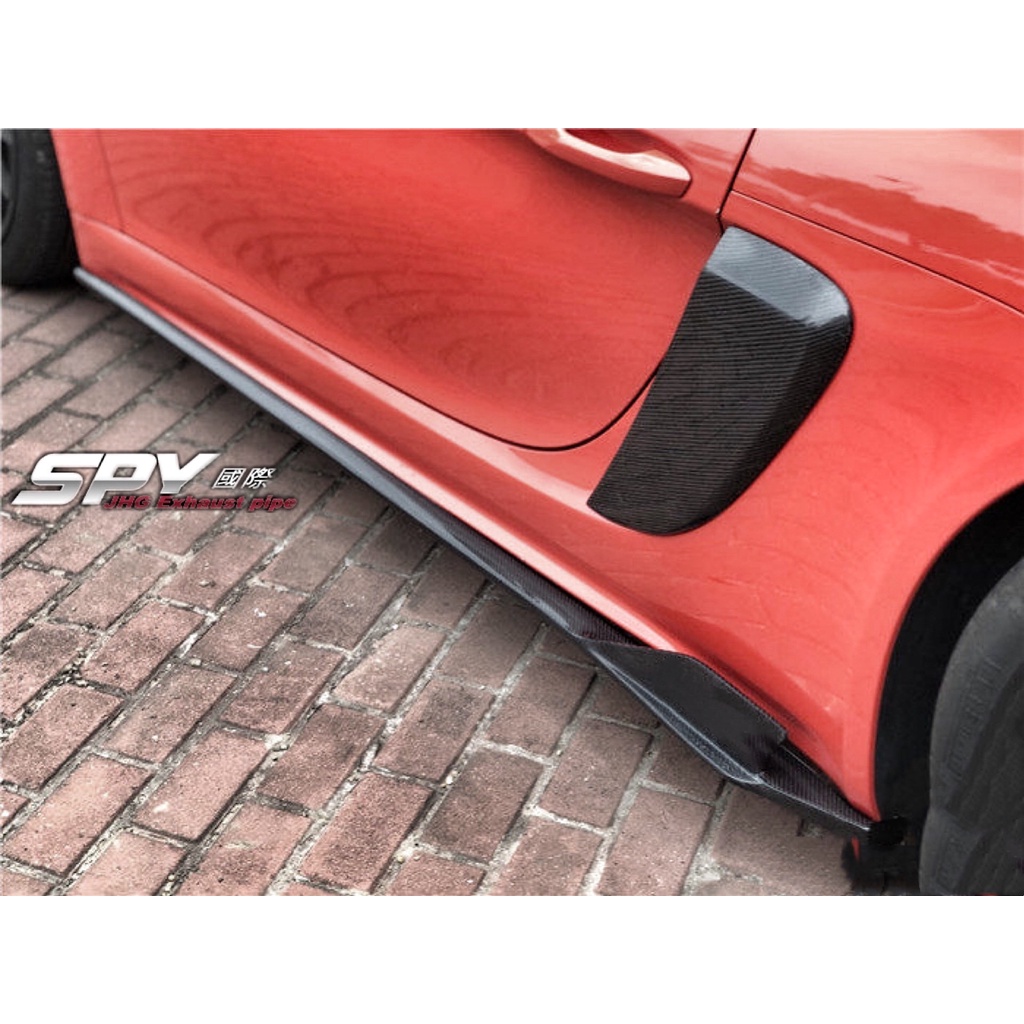 SPY國際 Porsche 保時捷 718 981 cayman Boxster 碳纖維 進氣蓋 側蓋