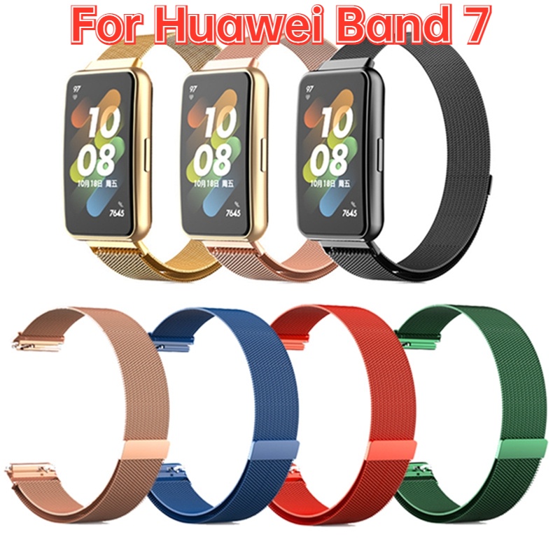 適用於 Huawei Watch Band 7 不銹鋼錶帶的金屬錶帶, 適用於 Hawei Band7 Smartwat