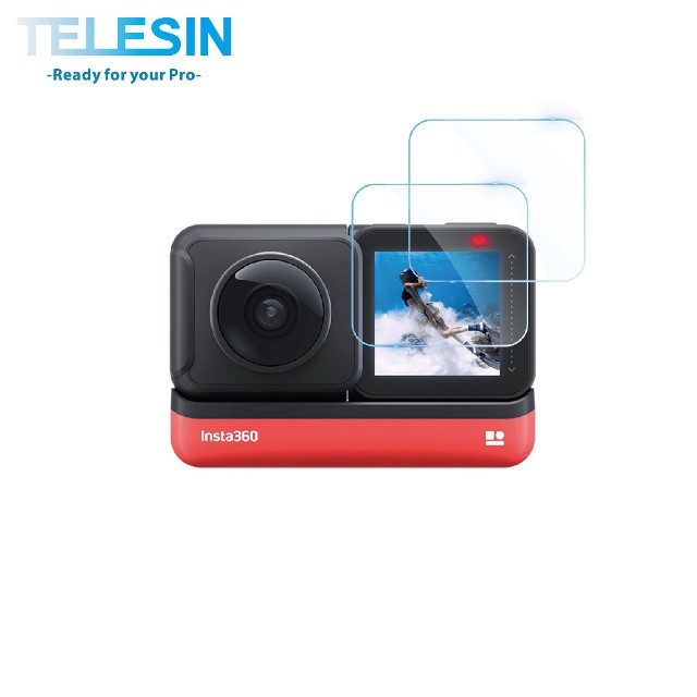 【TELESIN】泰迅 台灣公司貨 Insta360 ONE R 螢幕保護貼2入組