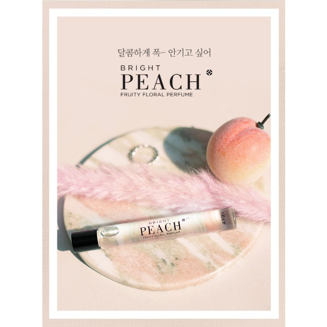 (●小妮子●) 韓國 APIEU 攜帶式滾珠香水 My Handy Roll-On Perfume_Peach