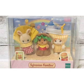 直接來自日本 EPOCH Sylvanian Families森林家族 日本原創商店有限嬰兒三重奏（漢堡包套裝）