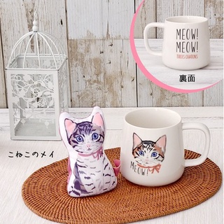 現貨 日本 貓奴必備可愛貓咪馬克杯 附滑鼠手腕墊｜手枕 咖啡杯 辦公室療癒 陶瓷杯 禮物 禮物 擺飾品 日本進口