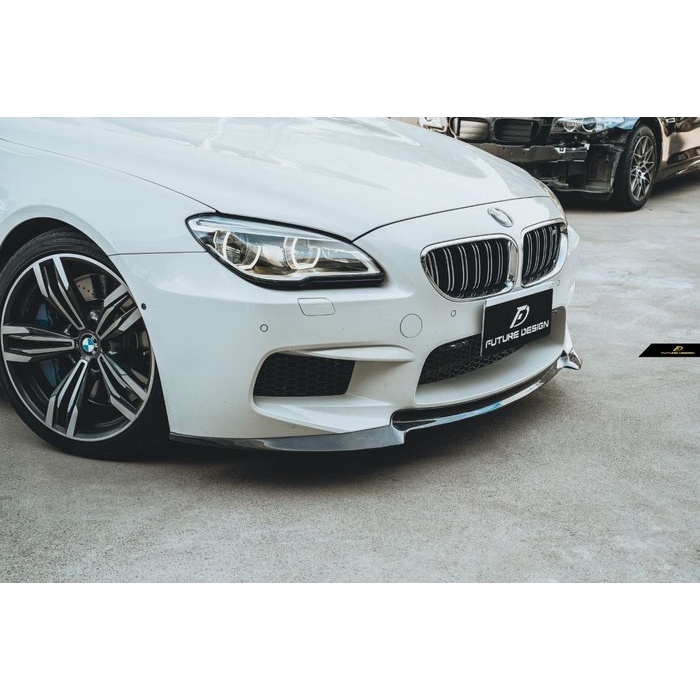 【Future_Design】BMW F06 F12 F13 M6 專用 V款 高品質 碳纖維 卡夢 前下巴 現貨