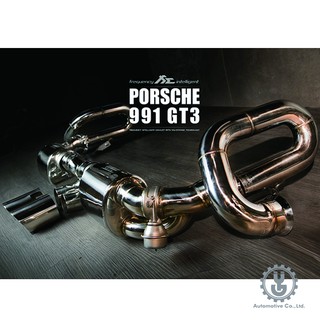 FI 高流量帶三元催化頭段 當派 排氣管 Porsche 991 GT3 2013+ 底盤【YGAUTO】