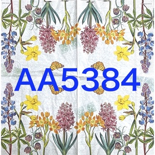 波弟彩繪拼貼/木器彩繪/蝶古巴特餐巾紙/AA5374/美麗花朵
