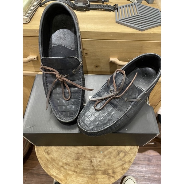 Aldo 性格皮鞋 純皮革 顏色：Navy /海軍灰藍色 尺碼42