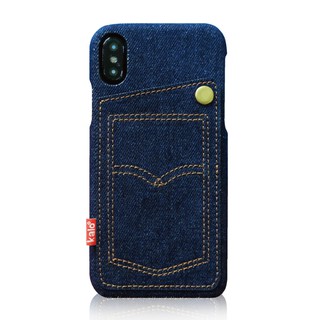 Kalo 卡樂創意 iPhone X 個性丹寧口袋保護殼