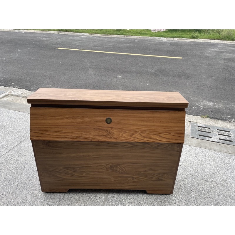 二手傢俱-木紋單人床頭箱