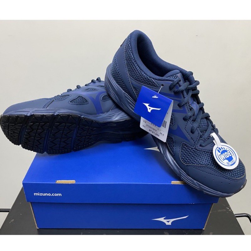 MIZUNO MAXIMIZER 23 美津濃 男 深藍 慢跑鞋 3E款楦 經典款 (K1GA210014)