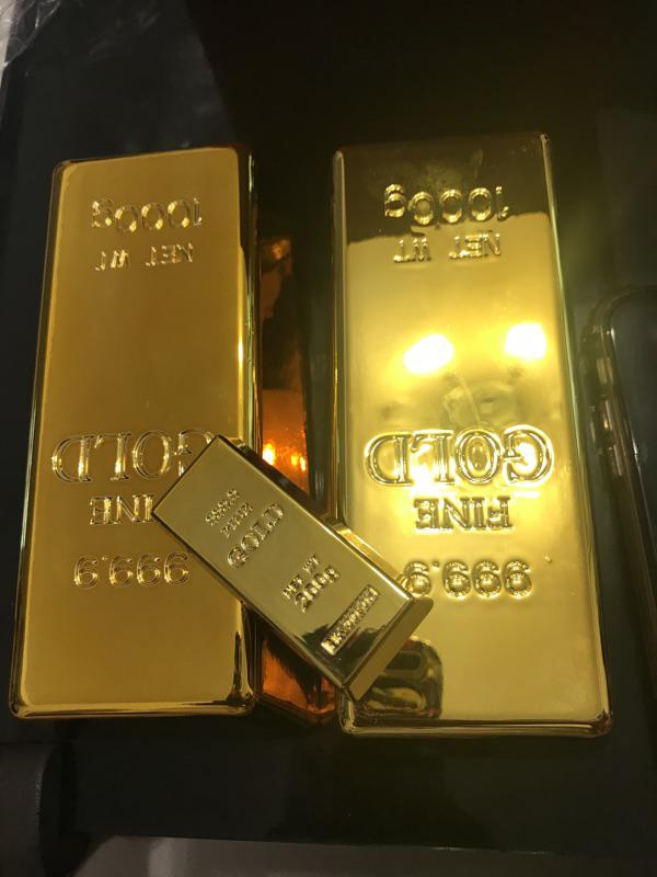 肥仔小窩 低調的奢華 裝飾新家創意風水家居奢華大號金磚金塊黃金金條門檔門擋紙鎮金磚門擋 蝦皮購物