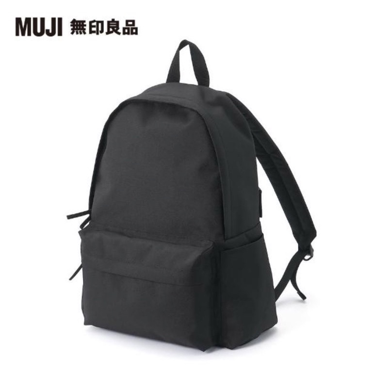 Muji 無印良品後背包黑色momo購入