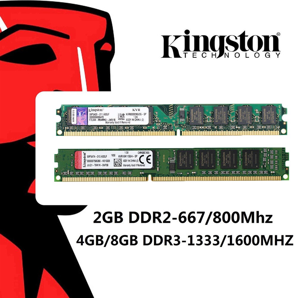金士頓 台式機內存4GB (2x2GB) DDR2 800MHz PC2 6400U 240PIN DIMM PC