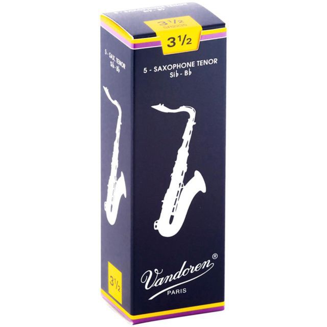 Vandoren簧片 傳統藍盒5片裝  Tenor Sax Reeds 次中音 薩克斯風 竹片  - 【他,在旅行】