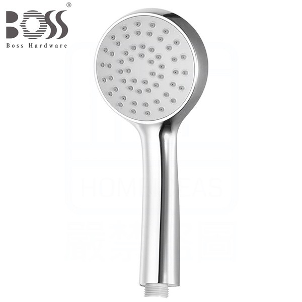 《BOSS》D-381 大流量單段蓮蓬頭 低水壓環境適用 防垢出水軟膠粒子 輕鬆清除水垢