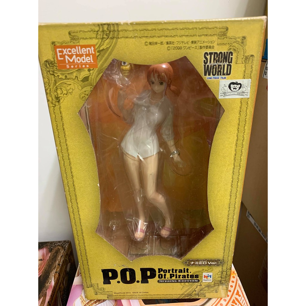 絕版稀有 日版 POP 娜美 強者天下 白衣 白襯衫 海賊王 公仔 模型 二手已拆美品 航海王 MH 雙馬尾 金獅子