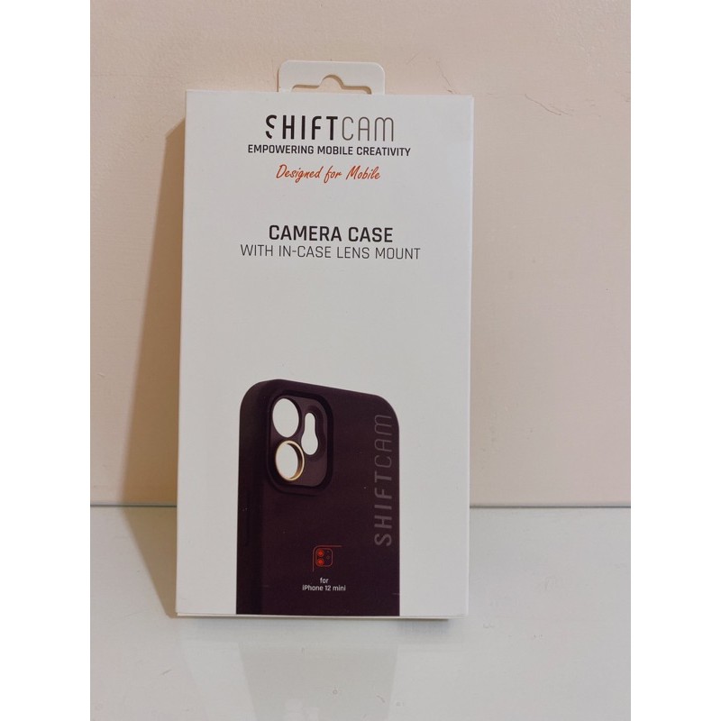 【ShiftCam】  iPhone 12 mini 磨砂質感霧黑手機殼+鏡頭轉接護環 二手9成新