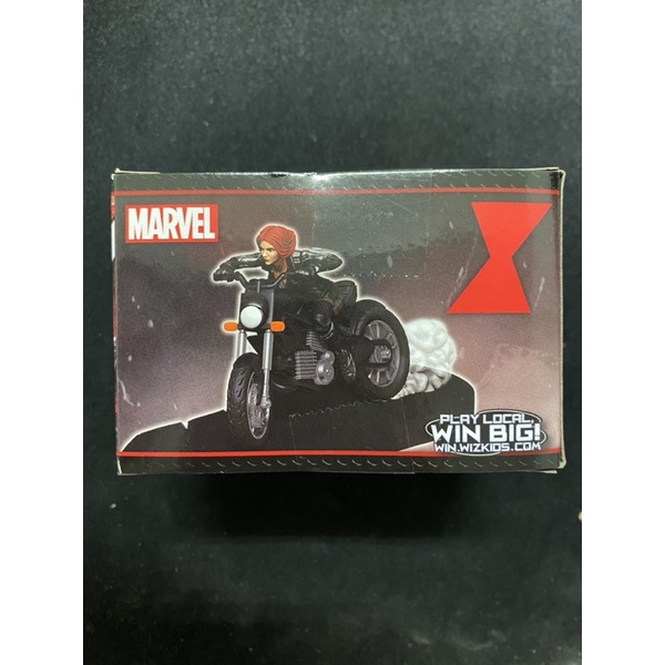 反轉英雄 黑寡婦 機車模型 電影版 HEROCLIX 公仔 模型 桌遊 漫威 復仇者聯盟 美國隊長 鋼鐵人