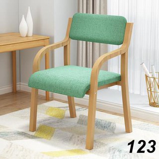 【熱銷】家用實木椅子現代簡約休閑餐椅簡易曲木北歐書桌椅電腦靠背扶手椅tk730