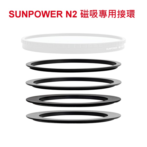 Sunpower N2 專用 磁吸接環 46/49/58/62/67/72/77/82 (公司貨) N2鏡蓋