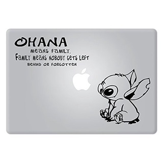 Stitch Quote Ohana 家庭實驗 626 Lilo & Stitch 適用於 Apple Macbook