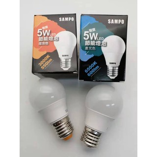 SAMPO 聲寶 5W LED 節能燈泡 LB-P05LLA 燈泡色 /畫光色 LB-P05LDA