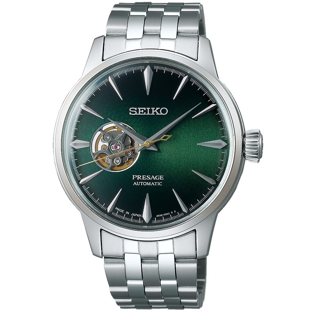 聊聊甜甜價◆SEIKO 精工 Presage 調酒師鏤空機械錶 SSA441J1 / 4R38-01N0G