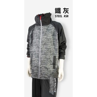 雙龍牌兩件式風雨衣，飛酷，超輕速乾機能套裝雨衣/灰