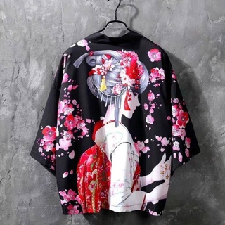 50KG-80KG 日本祭典外套 S-3XL 和風羽織 日式和風上衣外掛 和服上衣 中國風道袍男女情侶漢服浮世繪古
