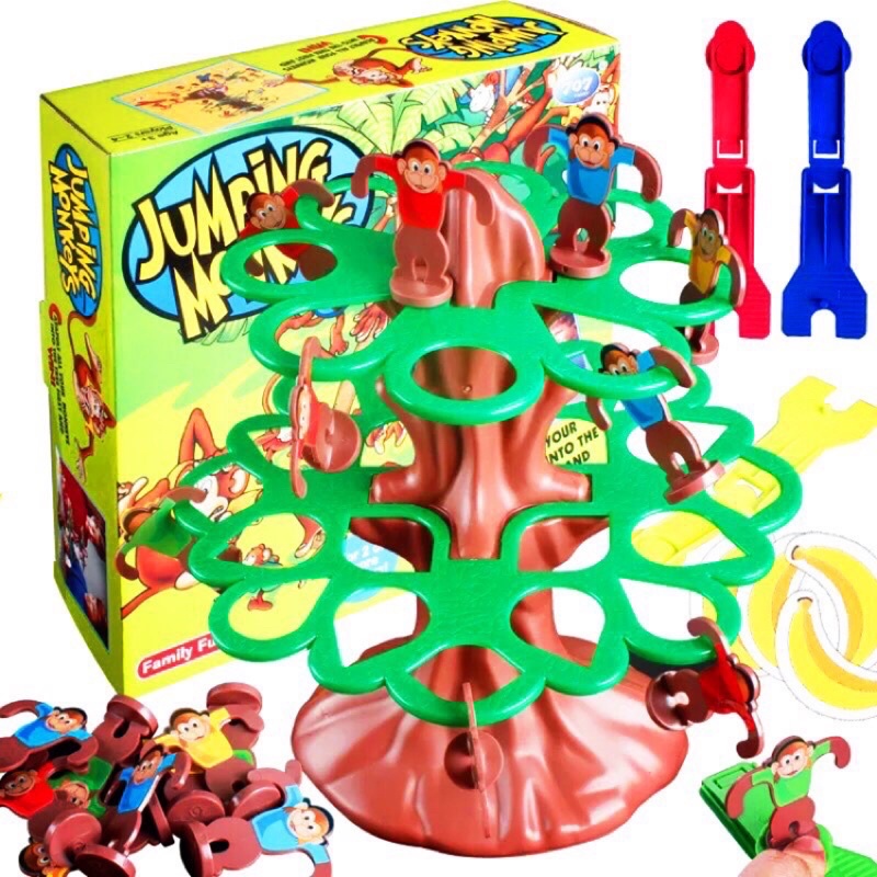 現貨 彈跳猴子 上樹猴子 彈射猴子 爬樹猴子 桌遊 桌上遊戲 親子遊戲 益智玩具 在家玩桌遊