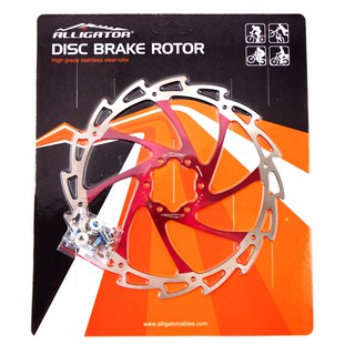 Alligator WIND CUTTER 紅色碟盤碟片140/160/180/203 Brake Disc Rotor