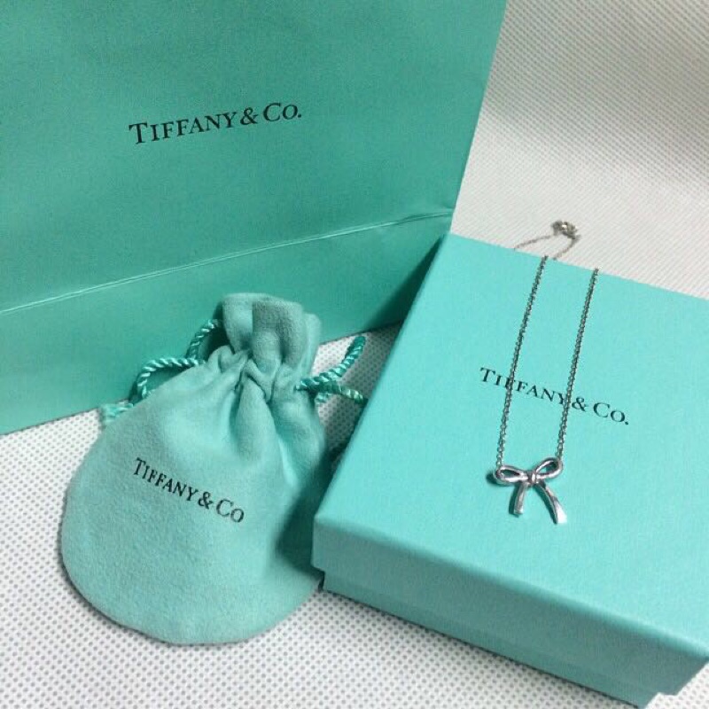 🎁Tiffany&amp;Co 經典款蝴蝶結項鍊（保留）