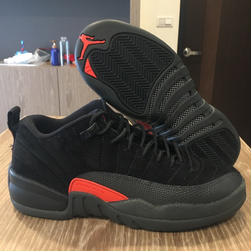 Nike Air Jordan 12 Retro Low AJ12 黑橘紅 低筒 女鞋 籃球鞋