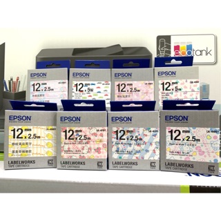 EPSON 原廠標籤帶 (LK Kitty/三麗鷗/Pattern 系列) 寬度12mm 長度2.5m
