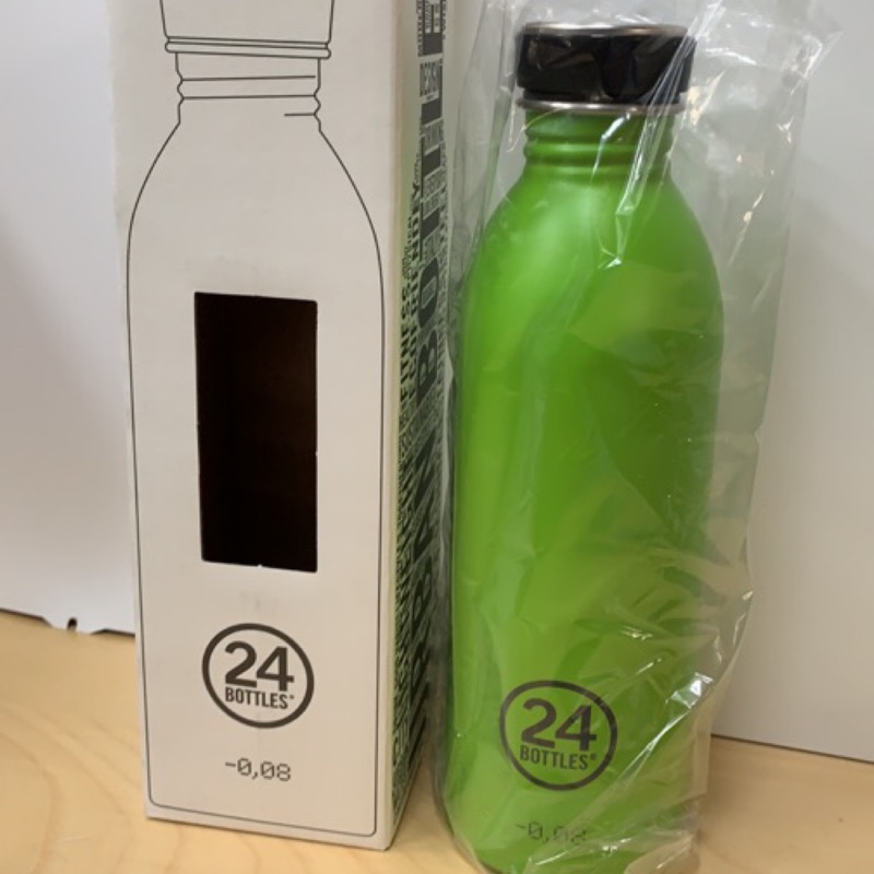 我最便宜 義大利品牌 24BOTTLES 單層不鏽鋼 500ml 綠色 水瓶