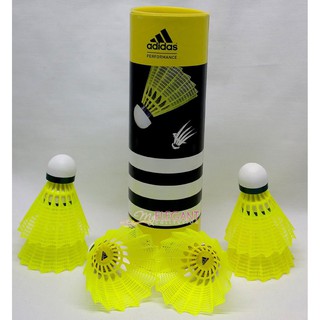 全新正品adidas羽毛球 黃色膠球 收藏品