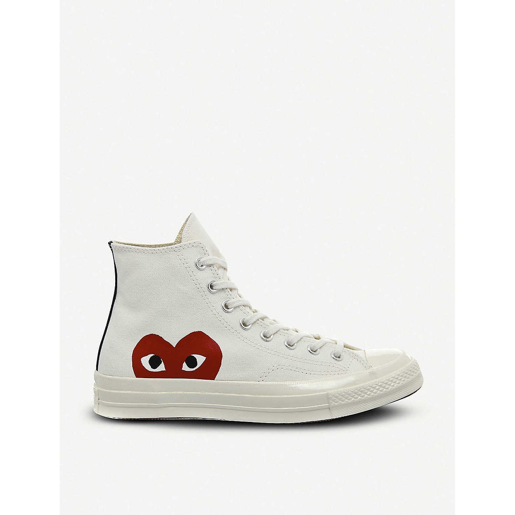 （現貨）Converse x Comme des Garcons CDG PLAY 1970 川久保玲 高筒帆布鞋 白色